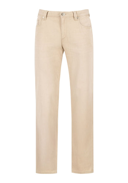 PIPE LIGHT SOFT - STRETCH JEANS - BEIGE