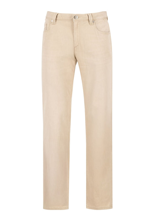 PIPE LIGHT SOFT - STRETCH JEANS - BEIGE