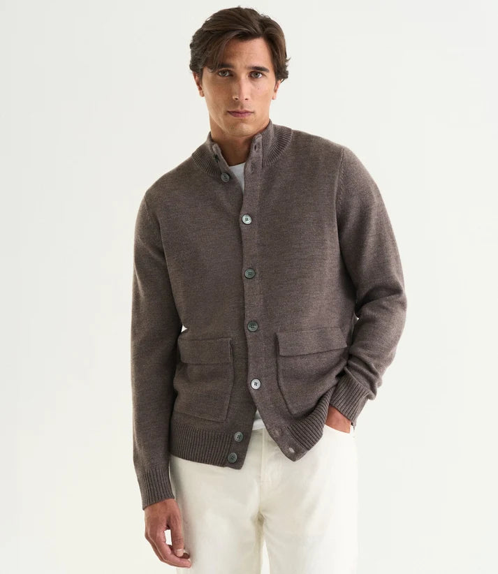 Cermino - Leo cardigan brown