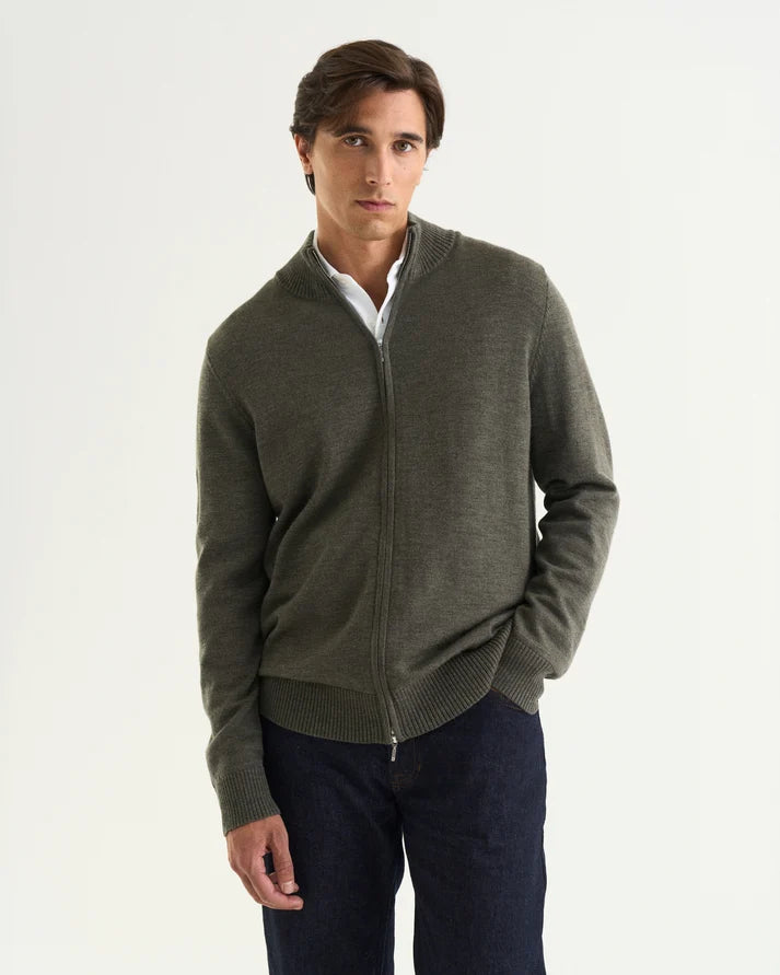 Ralph full zip dark green