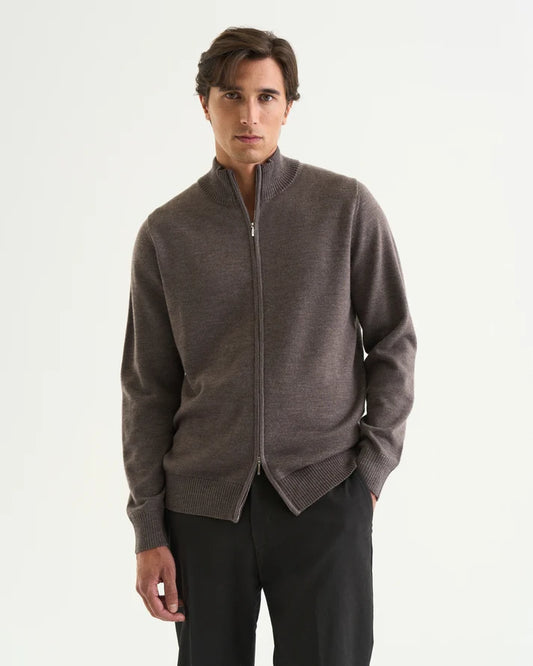 Cermino - Ralph full zip brown