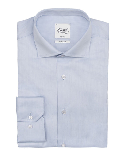 OSCAR OF SWEDEN - Light blue slim fit shirt