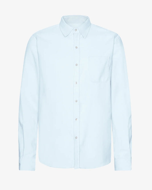 Organic Flannel Shirt - Polar Blue