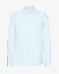 Organic Flannel Shirt - Polar Blue