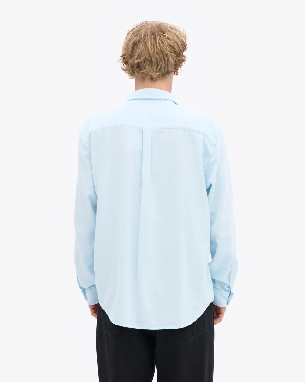 Organic Flannel Shirt - Polar Blue