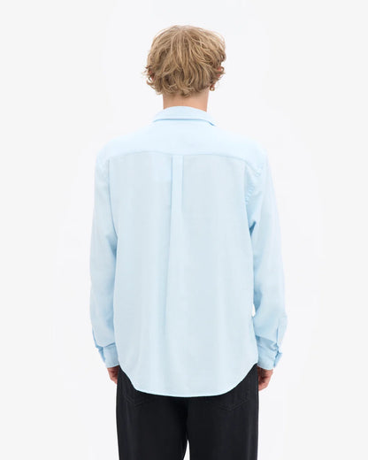 Organic Flannel Shirt - Polar Blue
