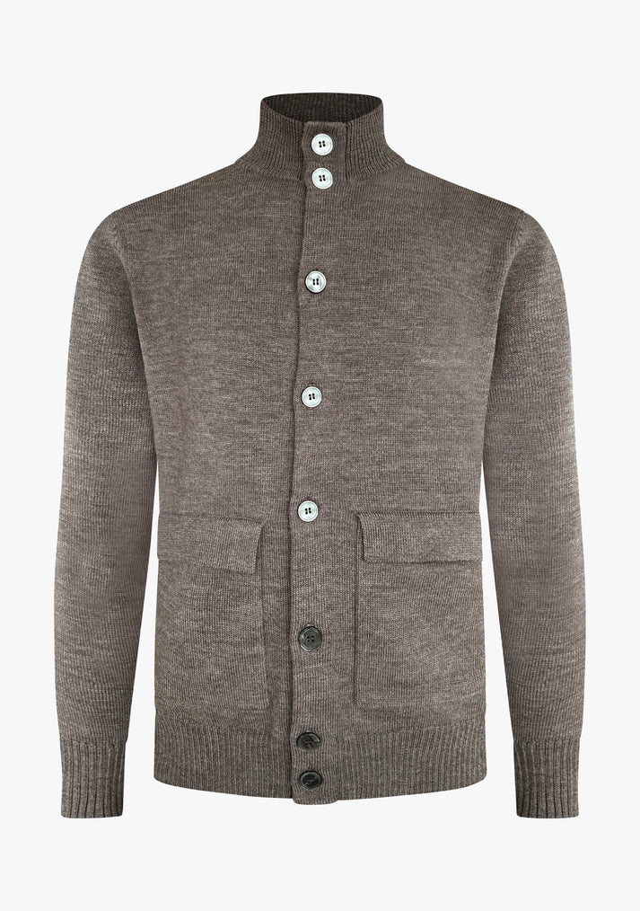 Cermino - Leo cardigan brown