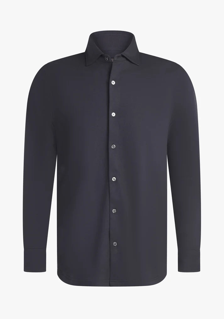 Felix Cotton Pique Shirt Navy