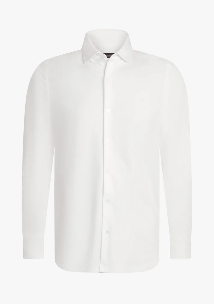 Felix Cotton Pique Shirt White