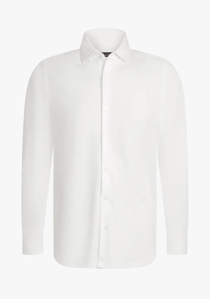 Felix Cotton Pique Shirt White